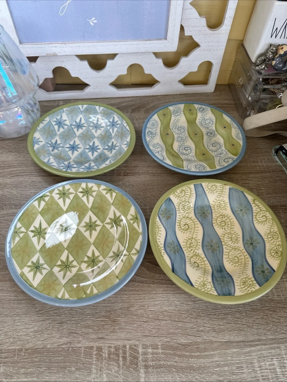 Pottery Barn Allegra Salad Plates 8.5